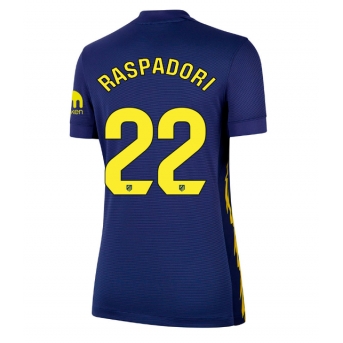 Billige Fotballdrakt Atletico Madrid Giacomo Raspadori #22 Replika Bortedrakt Dame 2025-26 Kortermet